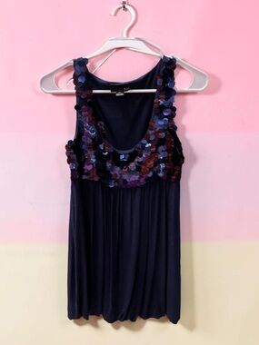 Purple Sequin-Embellished Sleeveless Dress Forever 21 Size Small GUC